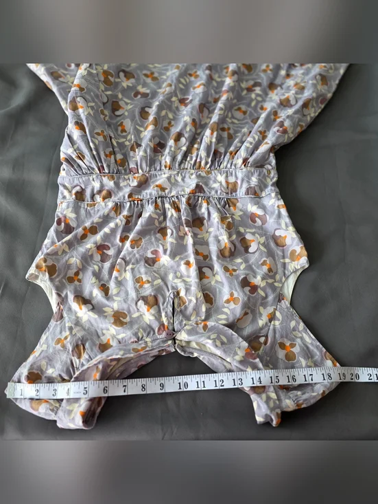 Retro Mary Jane/Tea Dress Short Sleeve Light Lavender Sz 7/8 Lined 100% Cotton - Picture 13 of 14